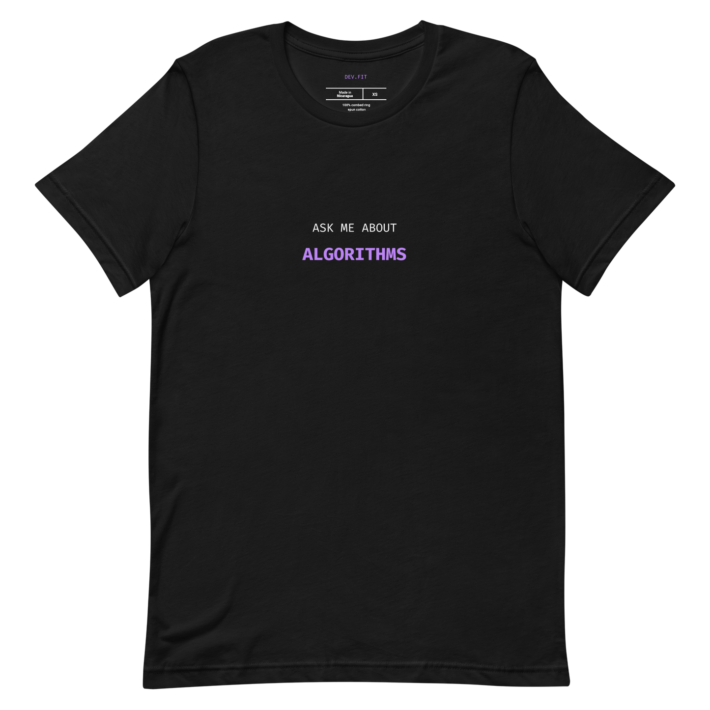 AMA Algorithms in Light Purple on a Unisex T-Shirt