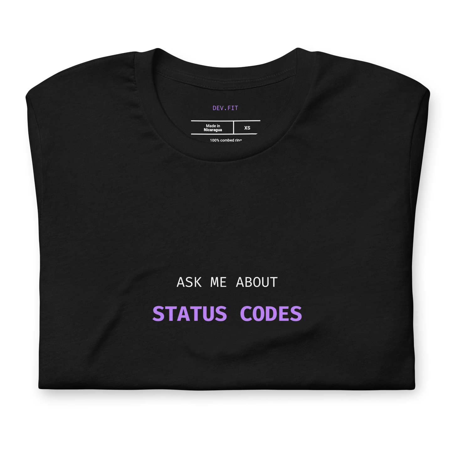 AMA Status Codes in Light Purple on a Unisex T-Shirt