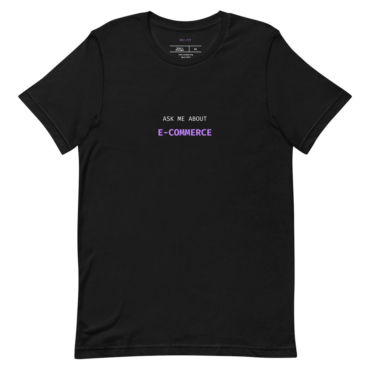 AMA E-commerce in Light Purple on a Unisex T-Shirt