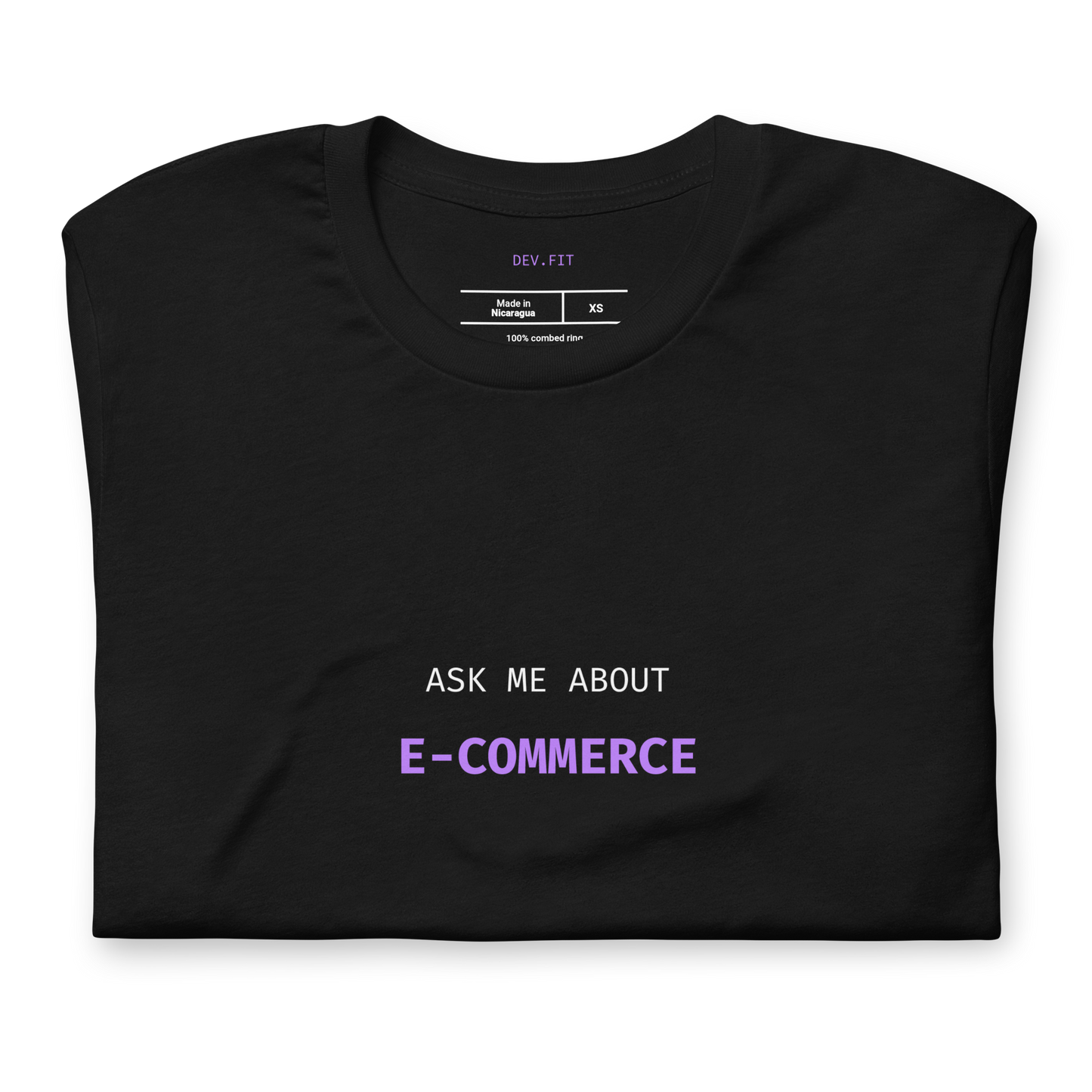 AMA E-commerce in Light Purple on a Unisex T-Shirt