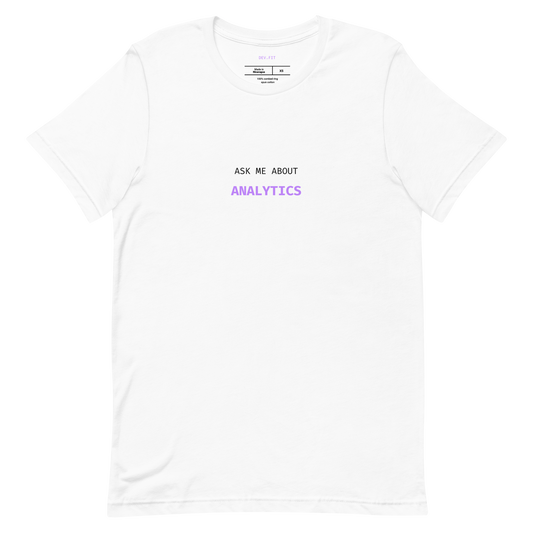 AMA Analytics in Light Purple on a Unisex T-Shirt