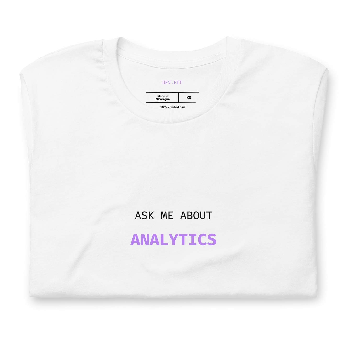 AMA Analytics in Light Purple on a Unisex T-Shirt