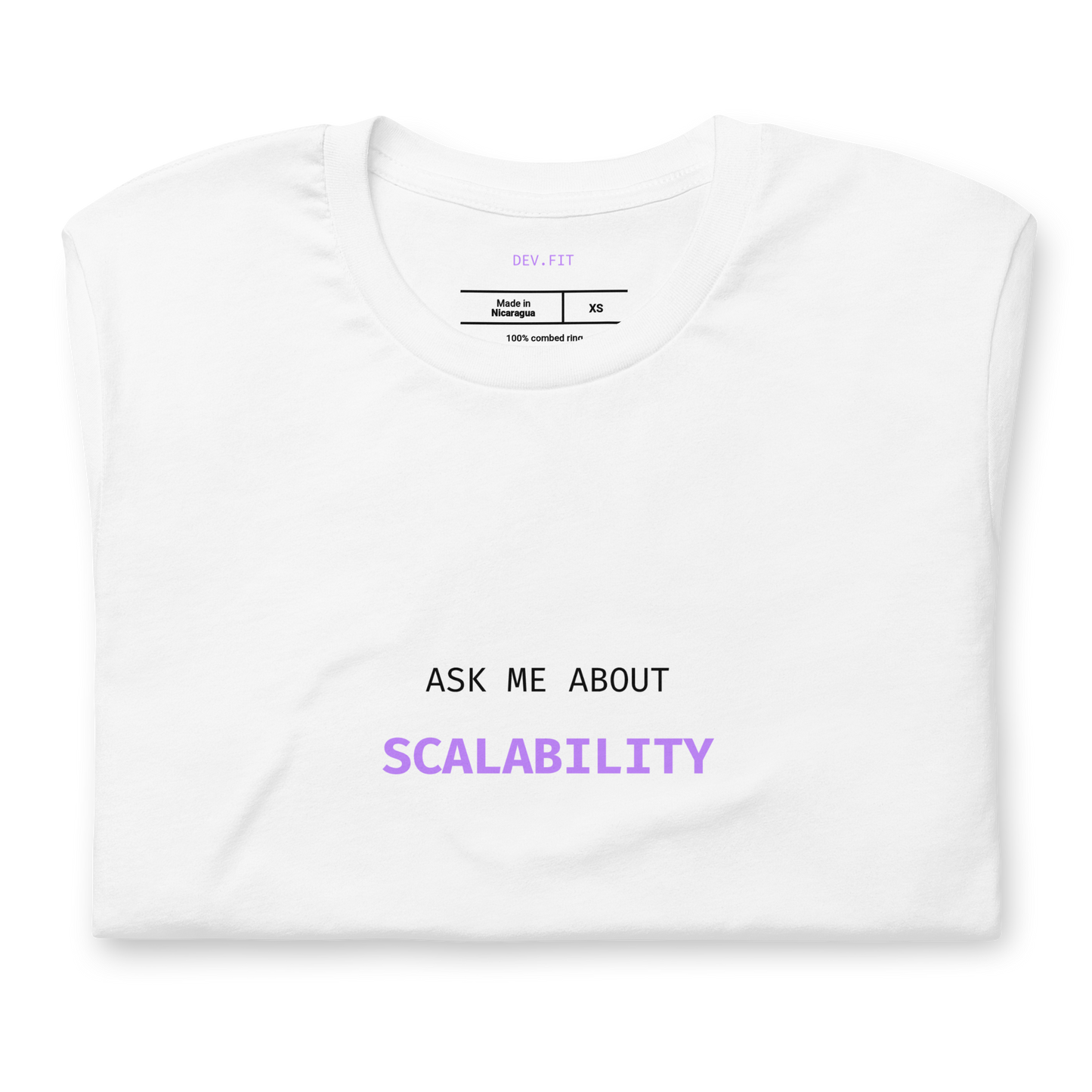 AMA Scalability in Light Purple on a Unisex T-Shirt